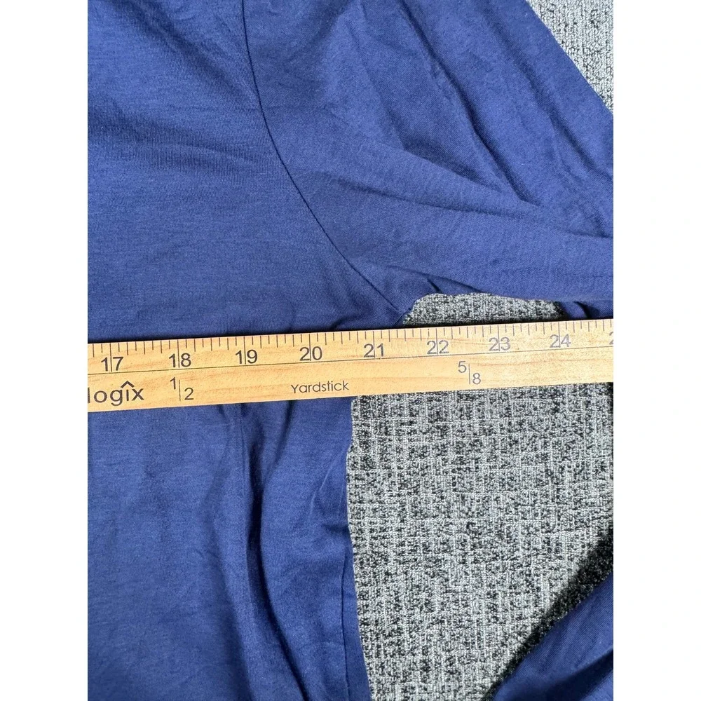 Polo Ralph Lauren Mens Long Sleeve T-Shirt Navy Blue Classic Fit Pony Logo M
